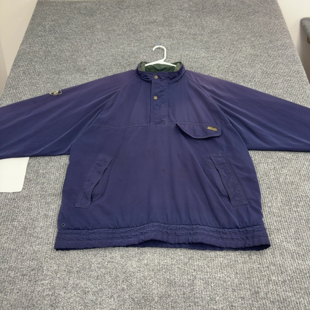 Vintage Tourney Pullover Mens Navy Polyester Gore-Tex Mock Neck Gorpcore Sport